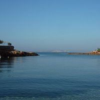 View looking out from the beach