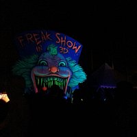 Entrance to freak show 3d