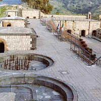 Forte San Jachiddu, Messina. Le basi sulle quali poggiavano i cannoni.
