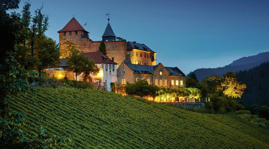 Schloss Eberstein mit Weinbergen