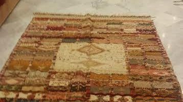 kilim haut atlas en soie naturelle et laine .