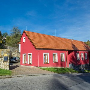 Penzion Delanta in Cesky Krumlov, image may contain: Neighborhood, Villa, Suburb, Street