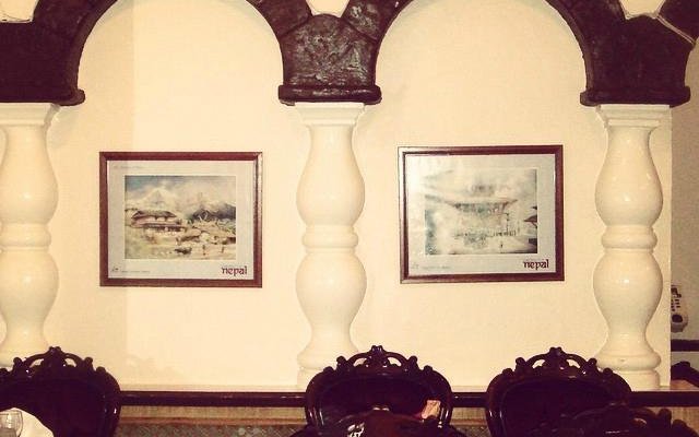 Interior with pictures of Nepal