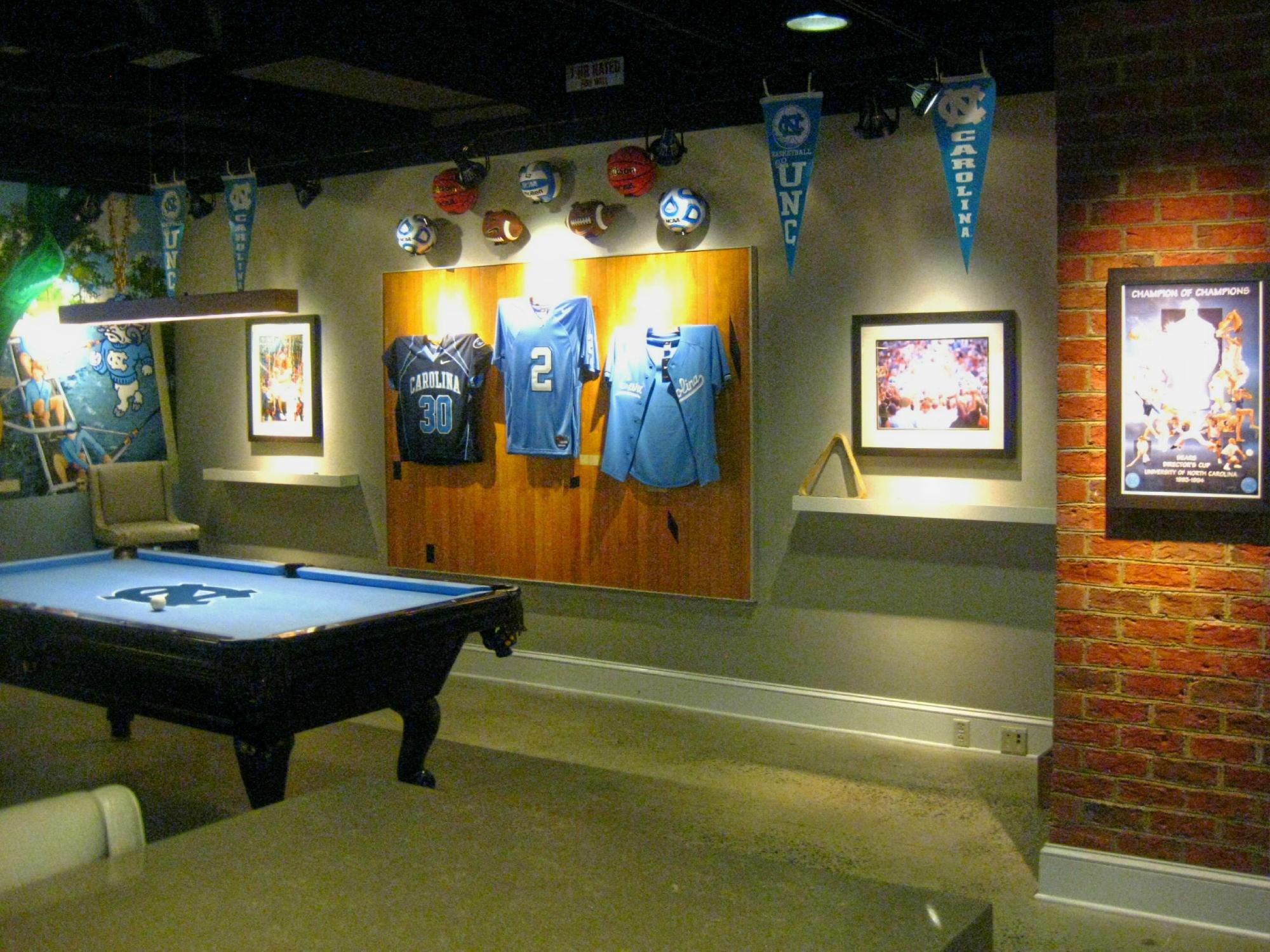 unc pool table light