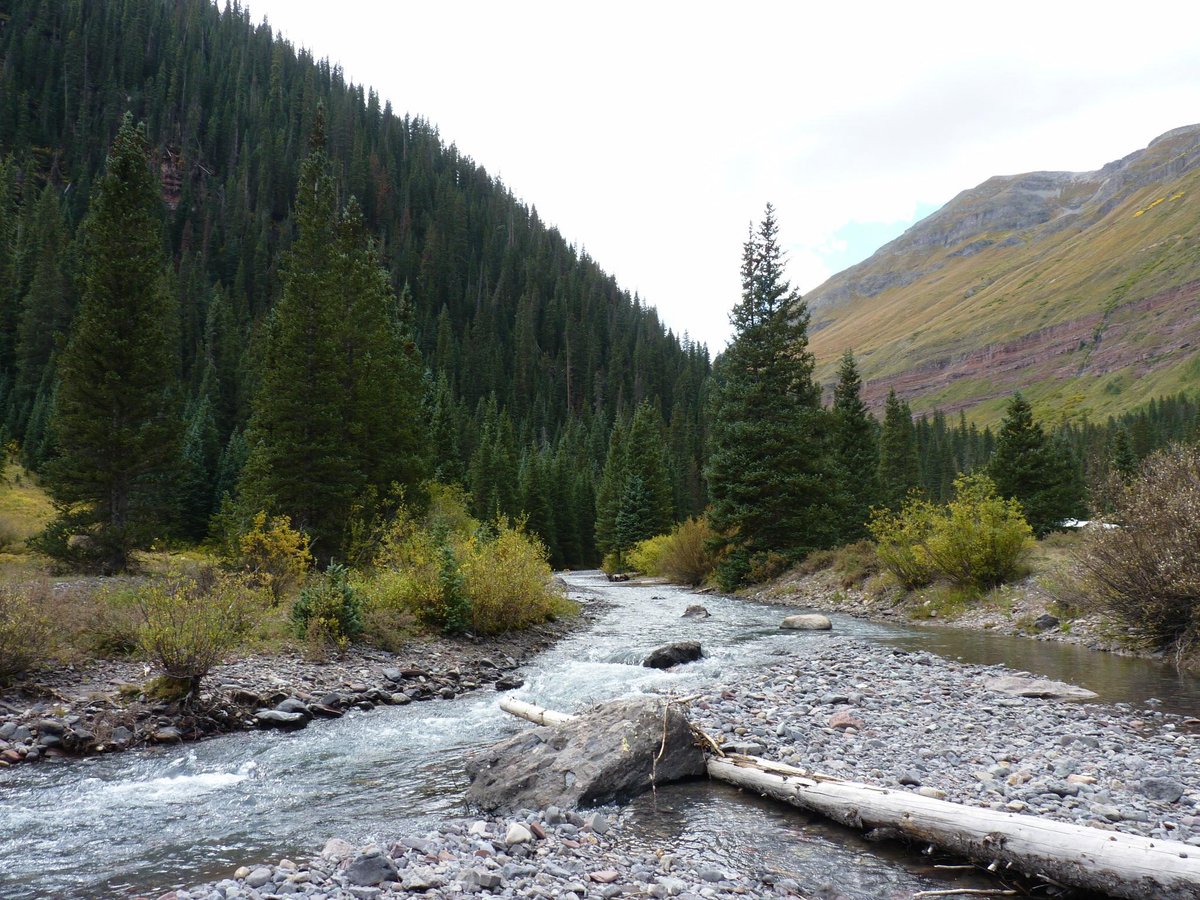 river near the campground