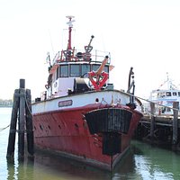 Fireboat Firefighter Museum next to the Shelter Island Ferry Terrminal