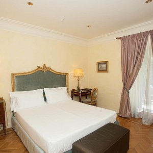 Master Bedroom in the Prestige Park Room at the Hotel Villa Duse