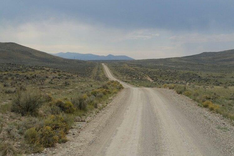 Road from the cabin to Bannack