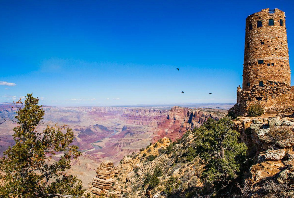 Grand Canyon Desert View Watchtower (Taman Nasional Grand Canyon AZ