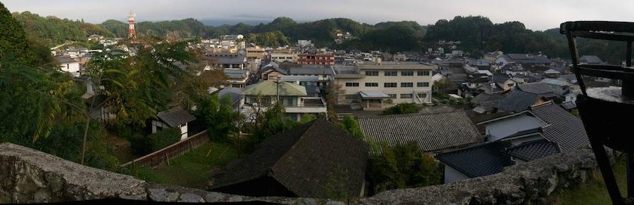 View of the town from dining room