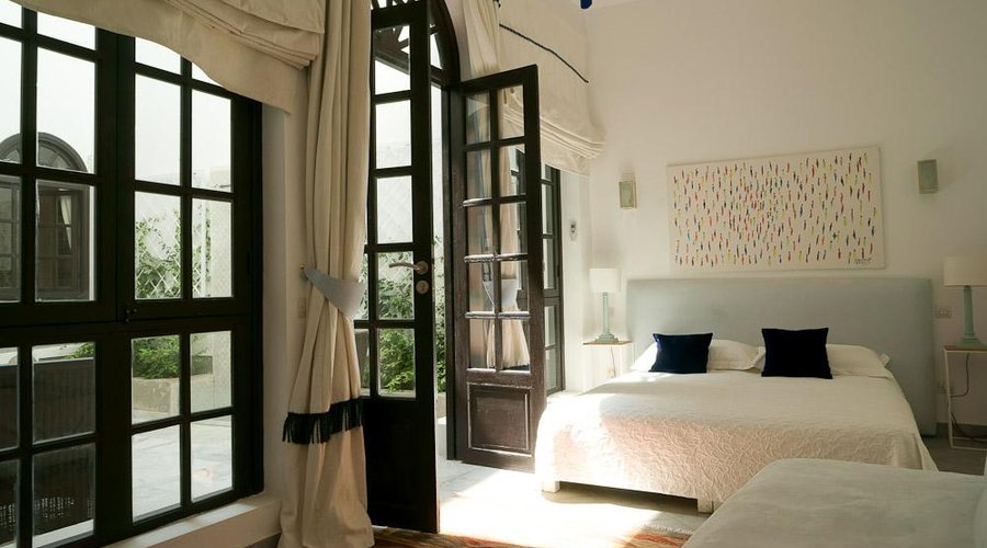 Sapphire suite opening onto petit patio