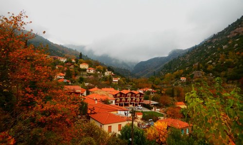 θέα από την αίθουσα του πρωινού