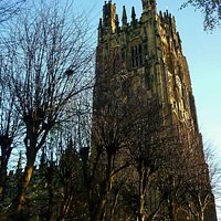The steeple @ St. Giles Church