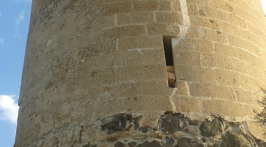 Remains of the castle tower.