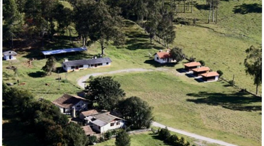 Vista aérea da Hospedagem