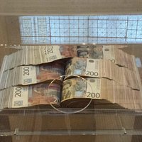 Some of the displays - you can touch the money.