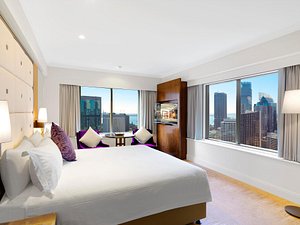 Amora Hotel Jamison Sydney in Sydney, image may contain: Penthouse, Furniture, Bedroom, Home Decor