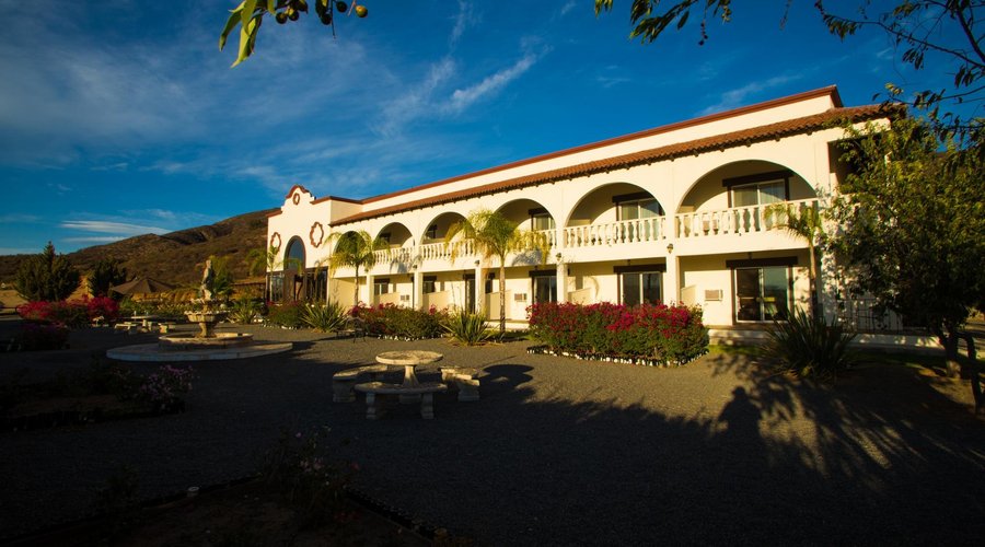 Front hotel patio