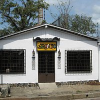 You can enter the restaurant using the gate at this small building