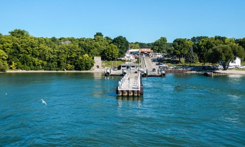 Looking Back at the Dock on South Bass Island