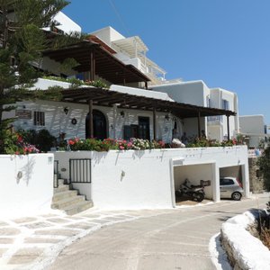 front view of apartments