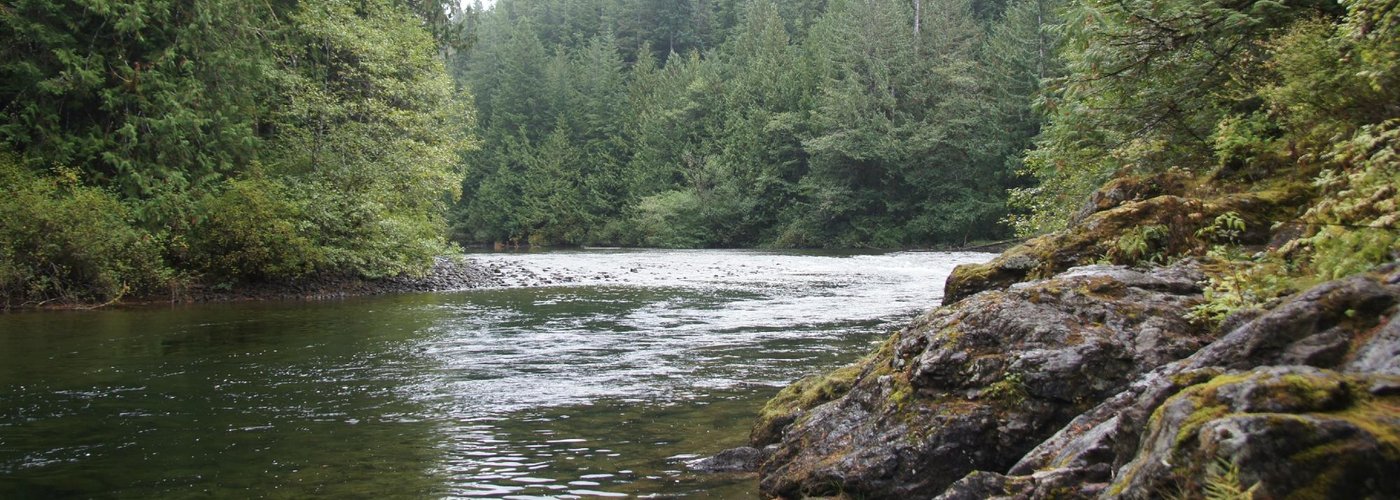 Pretty Marble River just below the campsites