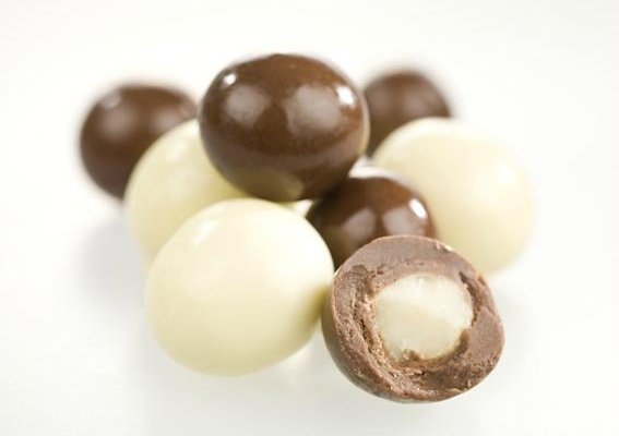 Milk and White Chocolate Macadamias