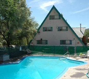 Pool by the lodge