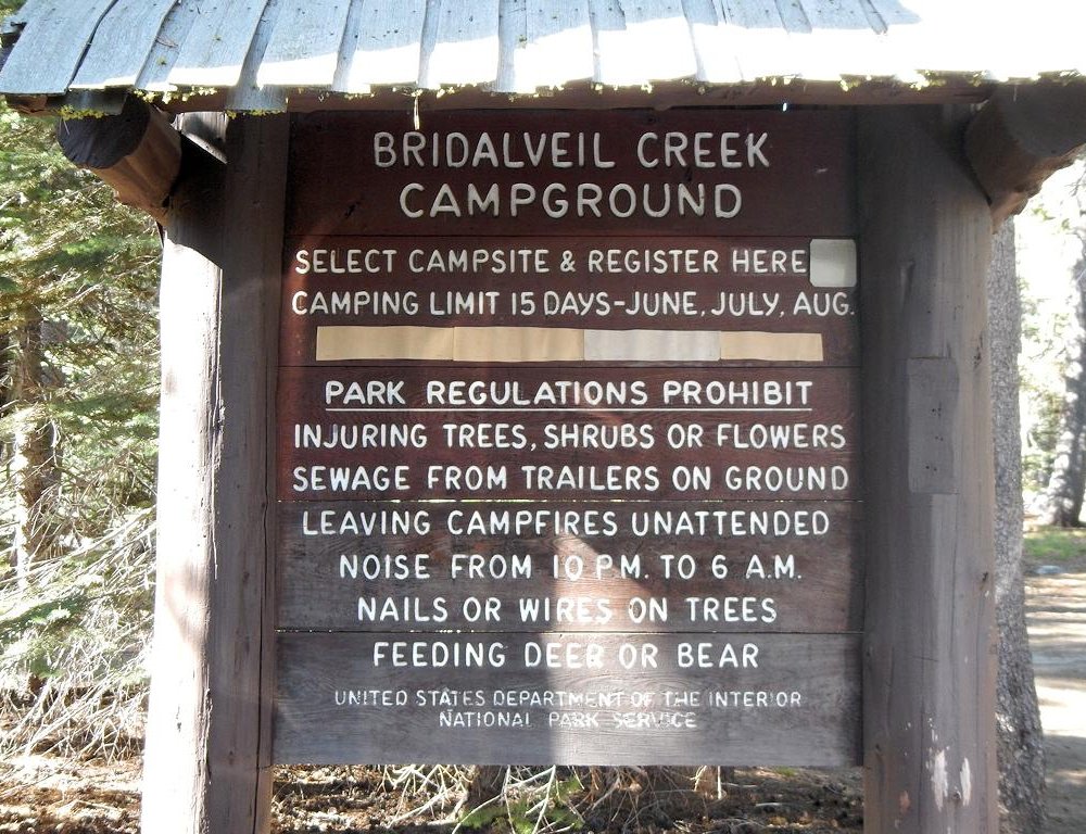 Bridalveil Creek Campground by null