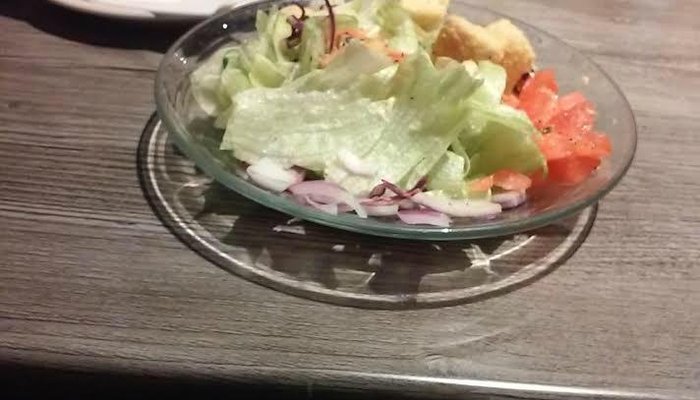This is the salad...I hadnt ever had a salad where the items IN the salad were NOT IN the salad.