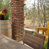 Tasting Area amongst the vineyard
