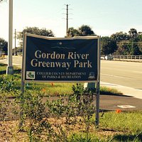 Entrance sign off Golden Gate Pkwy