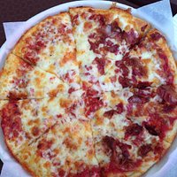 Cheese Pizza with Half Bacon
