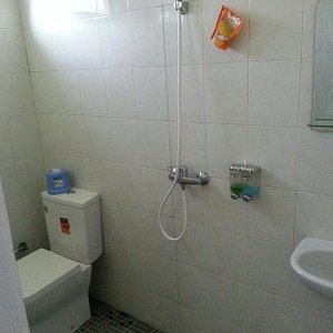 Clean modern bathrooms are rare in this price range in Indonesia.