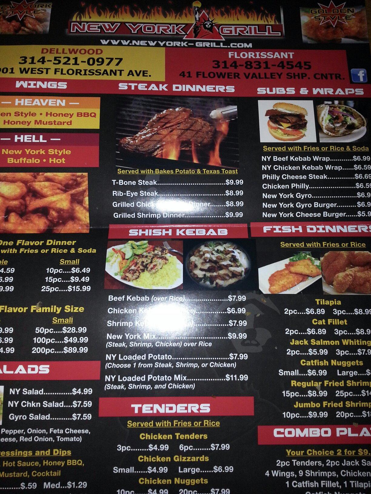 NEW YORK GRILL Florissant 41 Flower Valley Shopping Ctr Photos Restaurant Reviews Order Online Food Delivery Tripadvisor