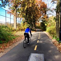 Bike path on Hudson River Greenway