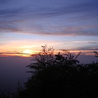 二尖山夕陽