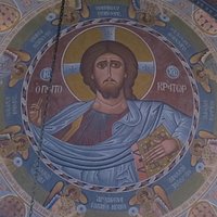Jesus close-up St. Nicolas Metropolitan Catherdral, Volos