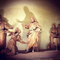 Redentore in casa di Marta e Maria statue in terracotta 1544 antonio begarelli