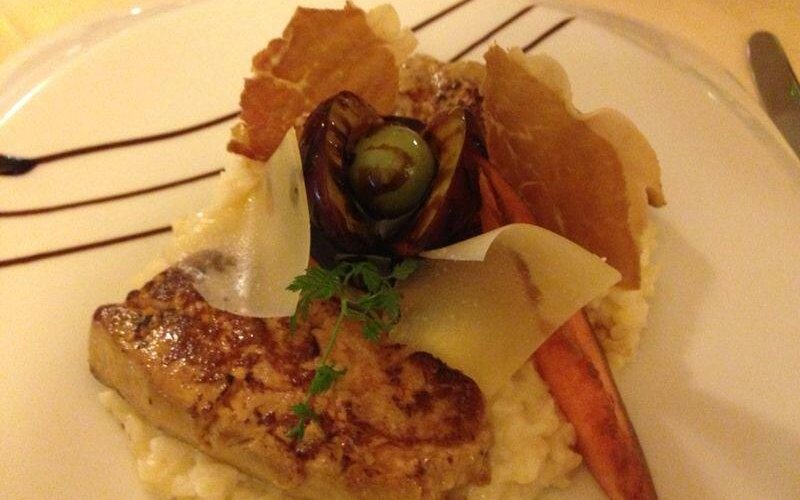 Risotto et son foie gras poêlé