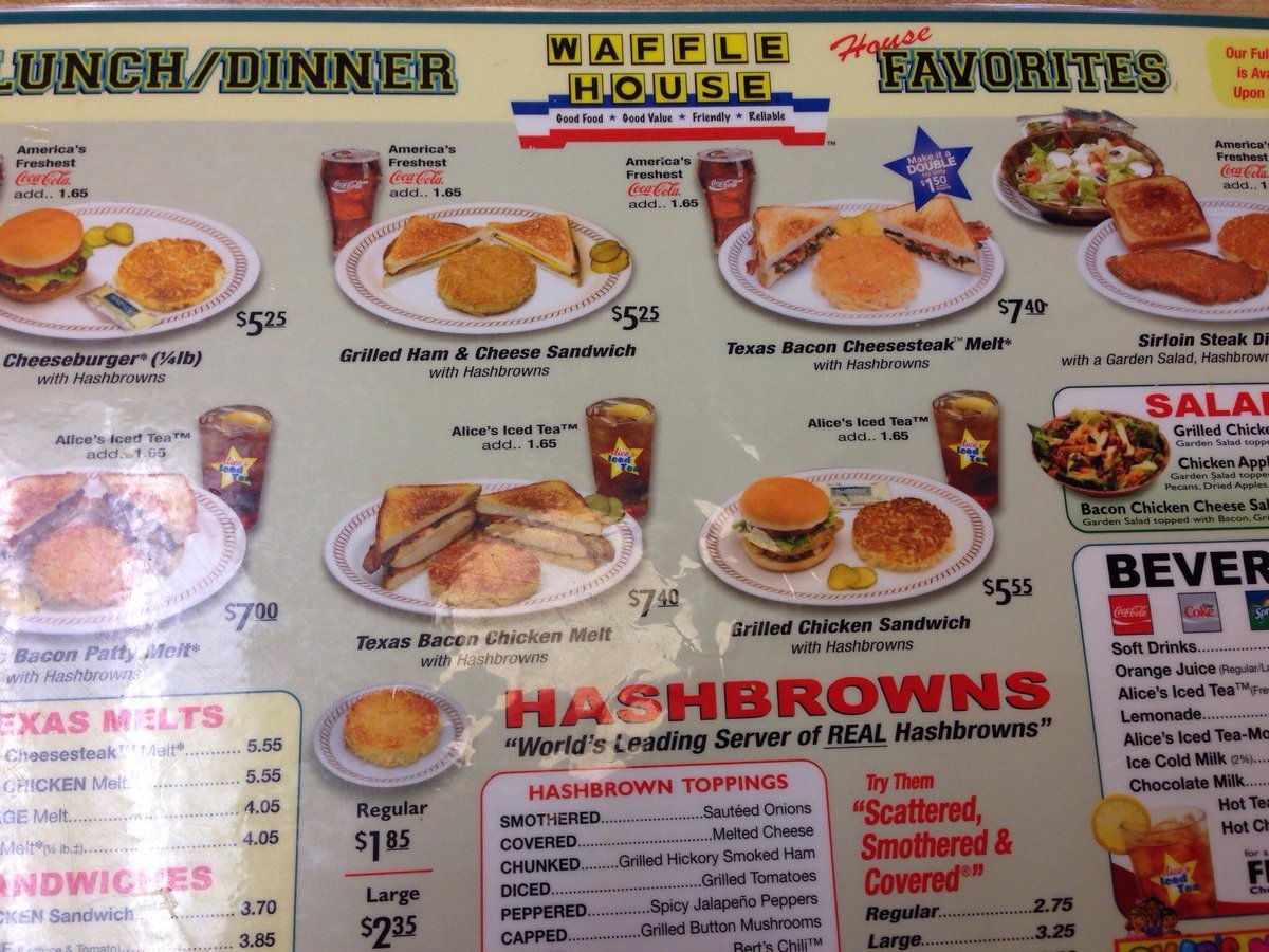 WAFFLE HOUSE, Augusta - 3042 Washington Rd - Menu, Prices & Restaurant  Reviews - Tripadvisor