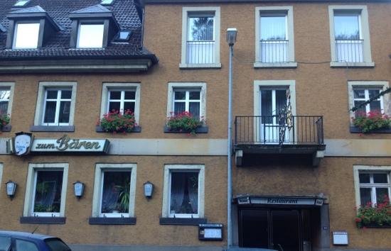 Front of the hotel from the street
