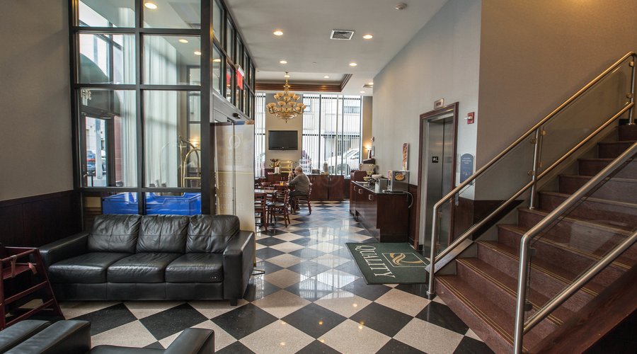 Lobby at the Quality Inn Long Island City