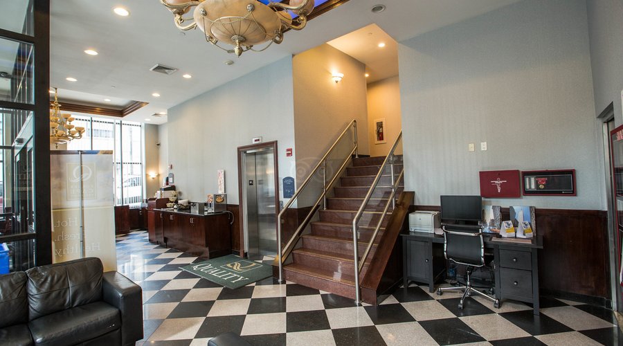 Lobby at the Quality Inn Long Island City