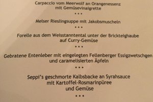 Speisekarte