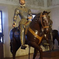 Palazzo Ducale: the wooden statue of Vespasiano Gonzaga, the builder of Sabbioneta