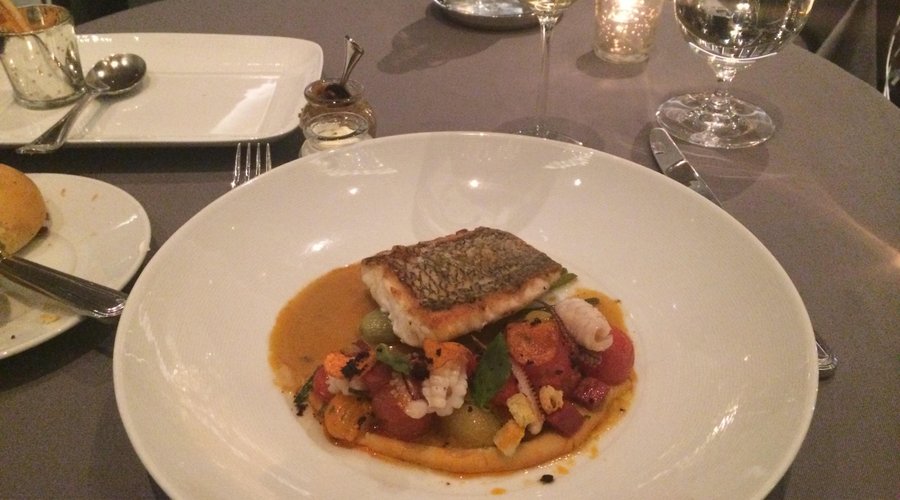 My main course - sea bass