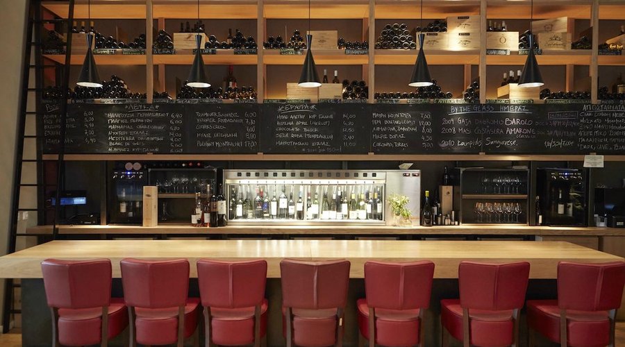 By the glass all day wine Bistrot .
