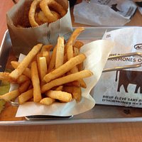 My fries and burger.