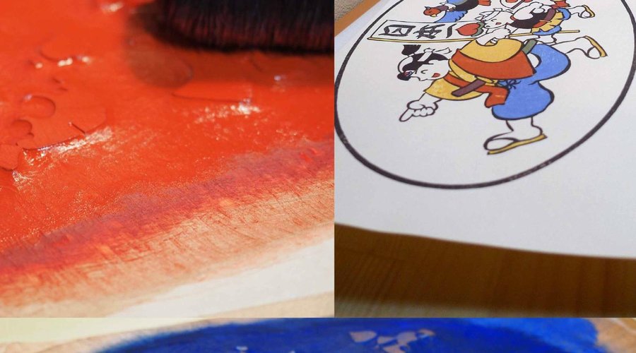 upclose shots of the woodblocks and finished prints